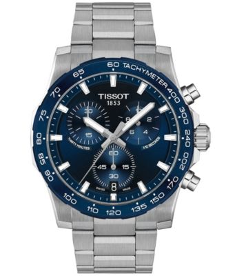 Мужские кварцевые хронографы Tissot Supersport из нержавеющей стали, 42 мм