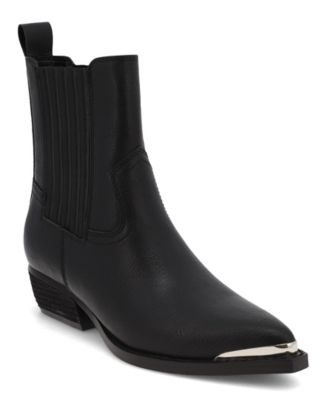 MIA Women's Radly Western Chelsea Pointed Toe Booties