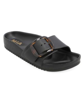 MIA Women's Kimmy Buckle Flat Sandals