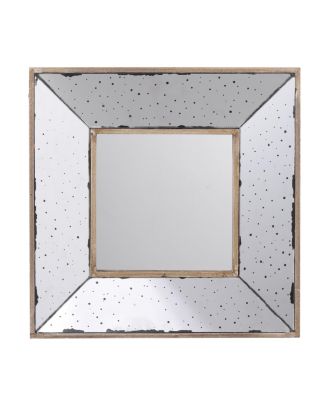 BUSDAYS 12 Inch Square Joe Wall Mirror 3D Speckled
