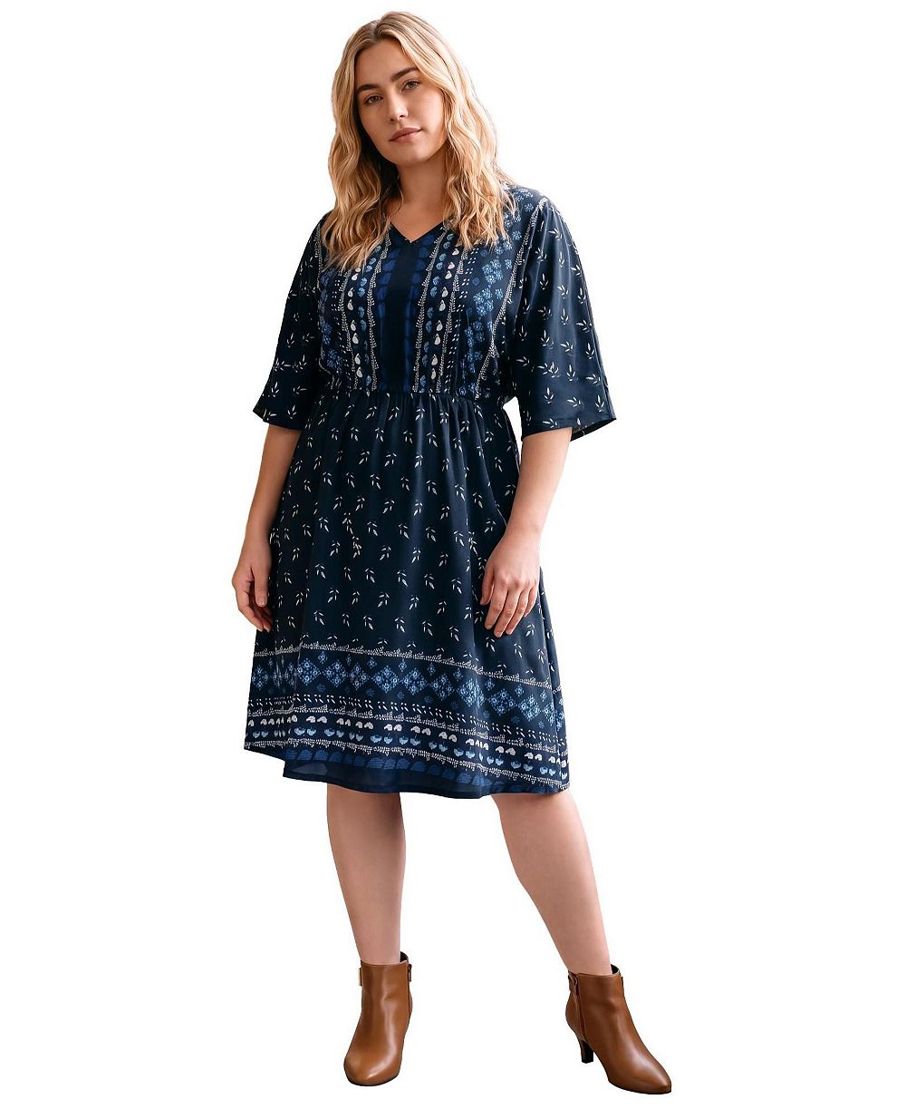 AVENUE Платье Juliette Boho из сатина, Plus Size