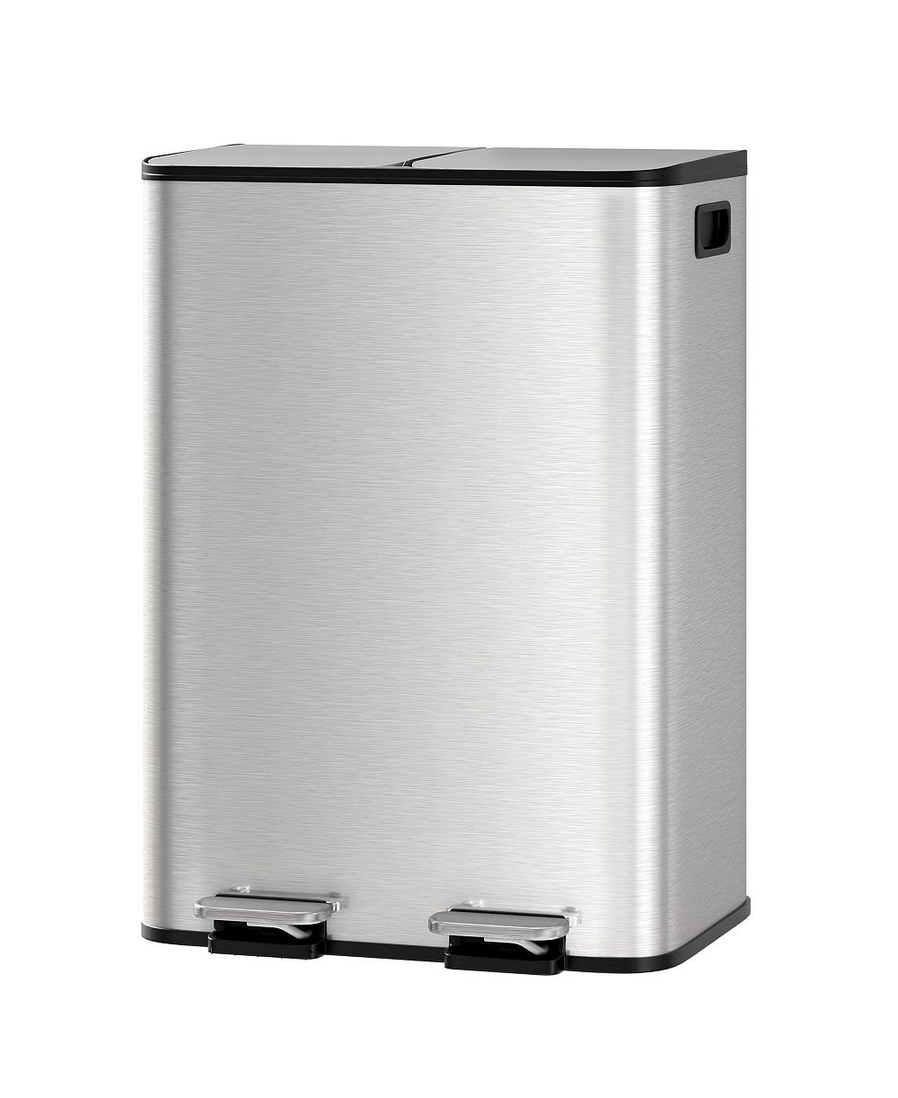 gaomon Двойная корзина для мусора из нержавеющей стали, 2 x 8 gal