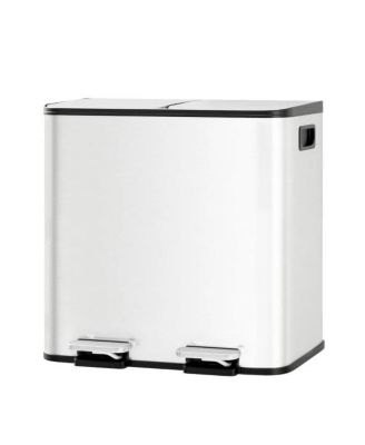 gaomon 2 x 4 gal Dual Compartment Kitchen Trash Can, Garbage Can for Kitchen