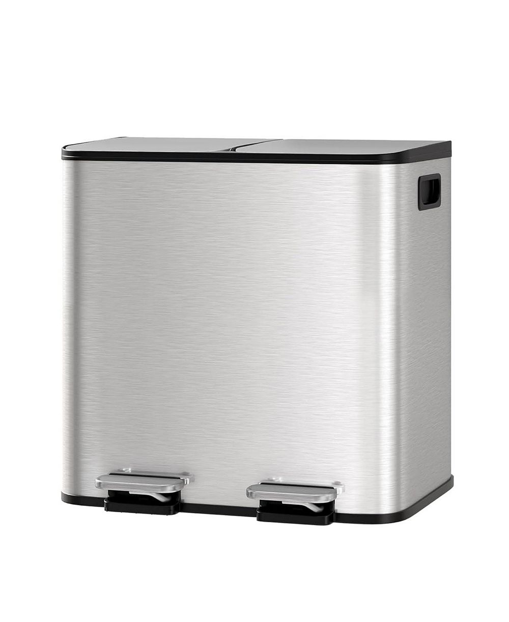 gaomon Кухонная корзина для мусора с двумя отделениями 2 x 4 gal