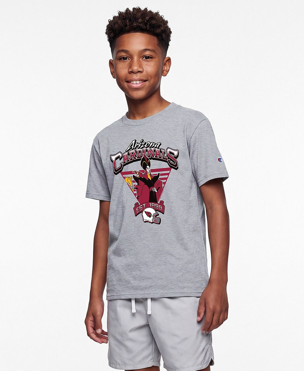 Champion детская футболка Arizona Cardinals Disney X Champion, цвет меланж серый