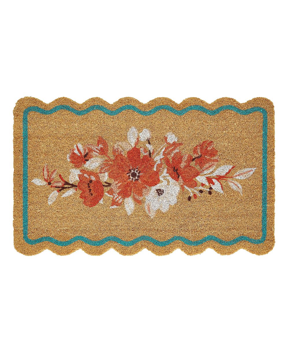 Уличный коврик VCNY Home с цветочным узором, 18 x 30 дюймов