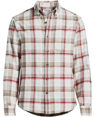 Ivory/gray/red tartan plaid