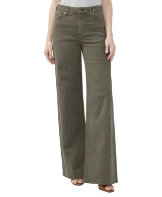 Silver Jeans Co. Women's Isbister High-Rise Wide-Leg Cotton-Blend Jeans