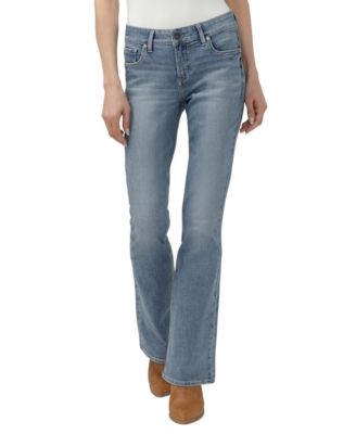 Silver Jeans Co. женские джинсы Elyse с низкой талией, приталенные, расклешенные