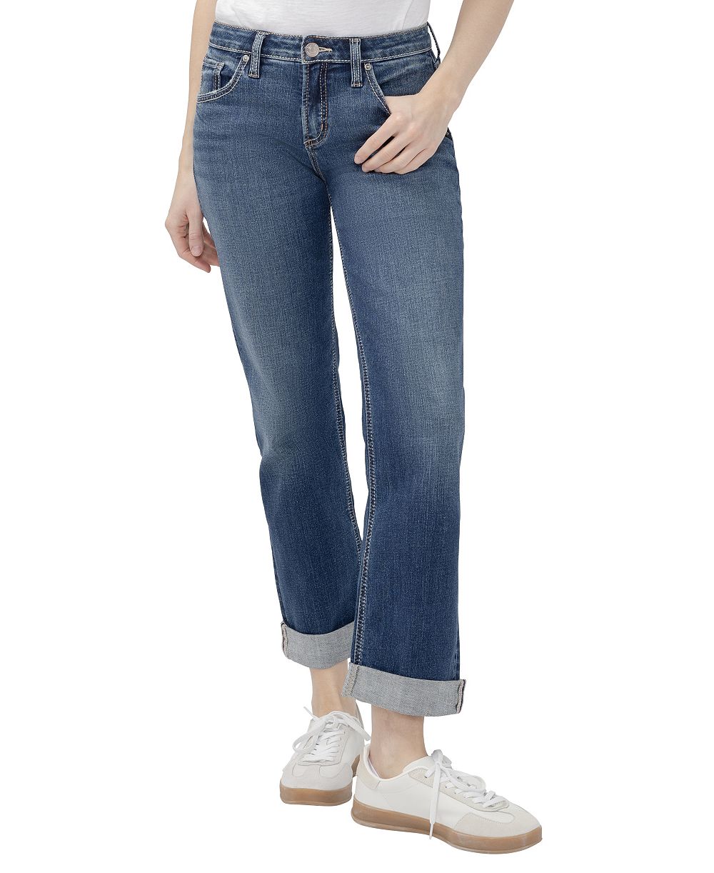 Silver Jeans Co. Women's Chelsea Straight Low-Rise Jeans