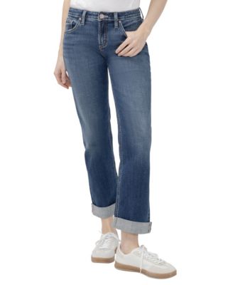 Silver Jeans Co. Women's Chelsea Straight Low-Rise Jeans