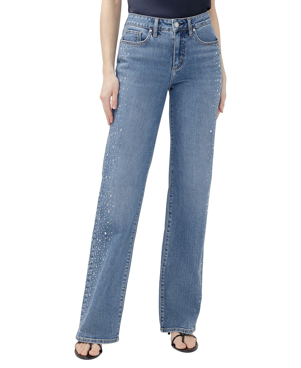 Silver Jeans Co. Женские брюки Avery с высокой посадкой и широкими штанинами