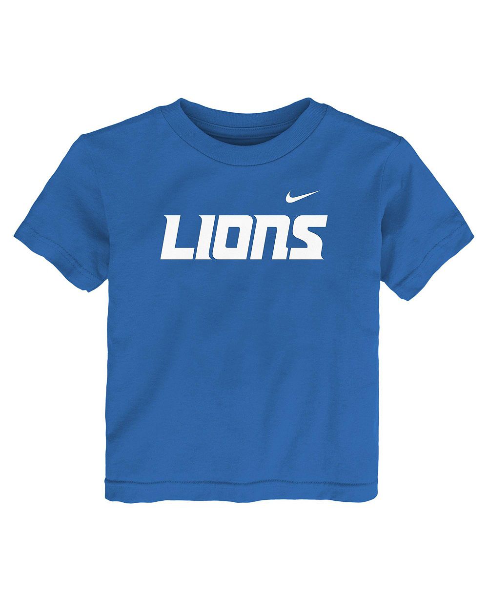 Nike Toddler Boys' 2T-5T Detroit Lions Wordmark Screen-Print Graphic T-Shirt