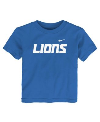 Nike Toddler Boys' 2T-5T Detroit Lions Wordmark Screen-Print Graphic T-Shirt