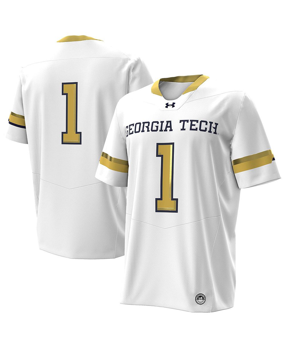 Мужская реплика джерси Under Armour Georgia Tech Yellow Jackets Away, номер 1