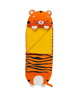 Happy Nappers Tiger Tobi Medium Zip-Up Pillow and Sleeping Bag