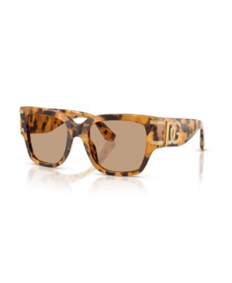 Dolce&Gabbana Women's DG4563 Square Tortoise Shell Print Sunglasses