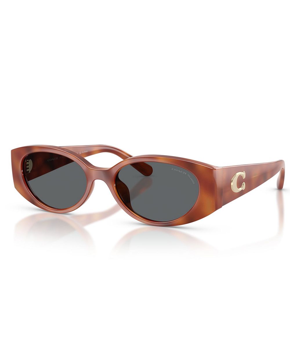 Coach Women's Polarized Oval Sunglasses CFU06 HC8462U