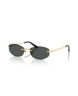 Женские солнцезащитные очки Versace VE2308D без оправы с геометрическим рисунком
