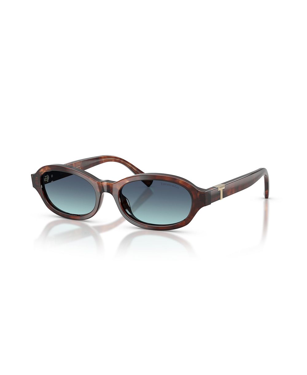 Tiffany & Co. Women's Oval Blue Gradient Lenses Sunglasses TF4270U