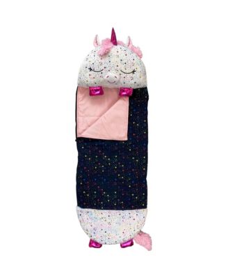 Детская подушка Happy Nappers Shimmer Unicorn средней тяжести и спальный мешок Sleepy Sack