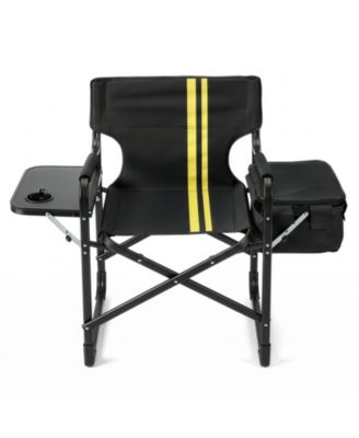 Slickblue Outdoor Folding Camping Chair with Aluminum Frame and Cooler Bag