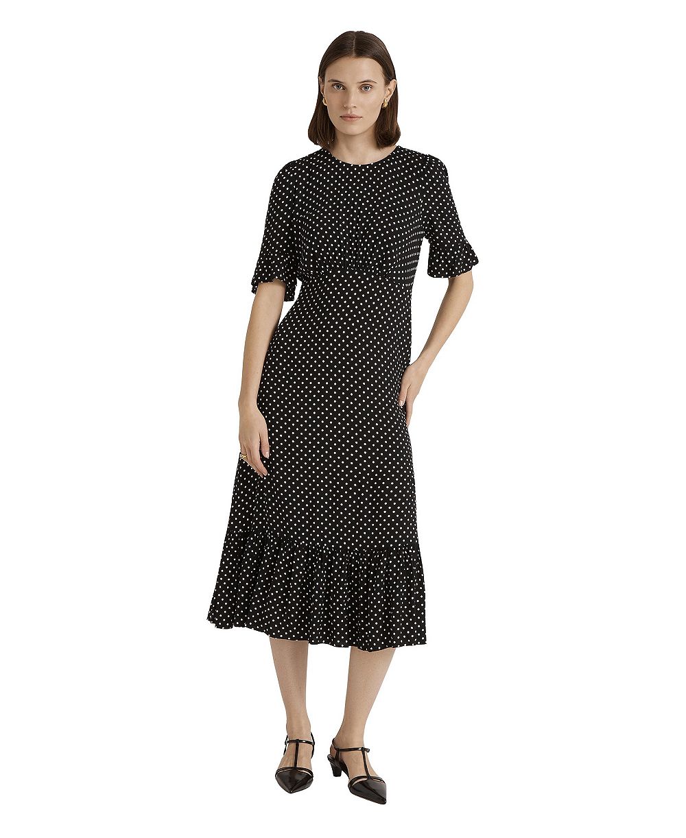 Finery London Женское миди-платье Sylvie в горошек