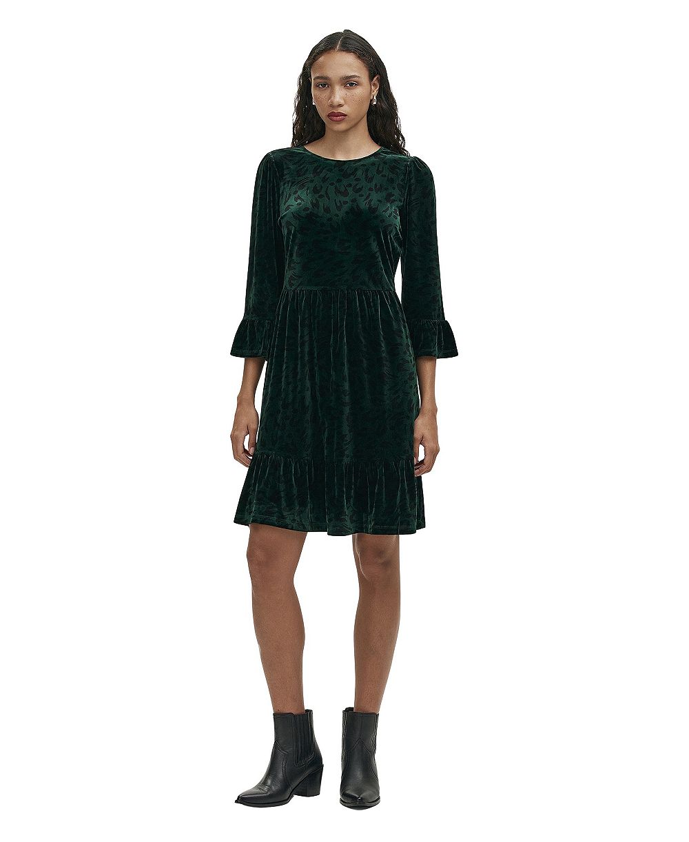 Женское короткое бархатное платье Finery London Cammie