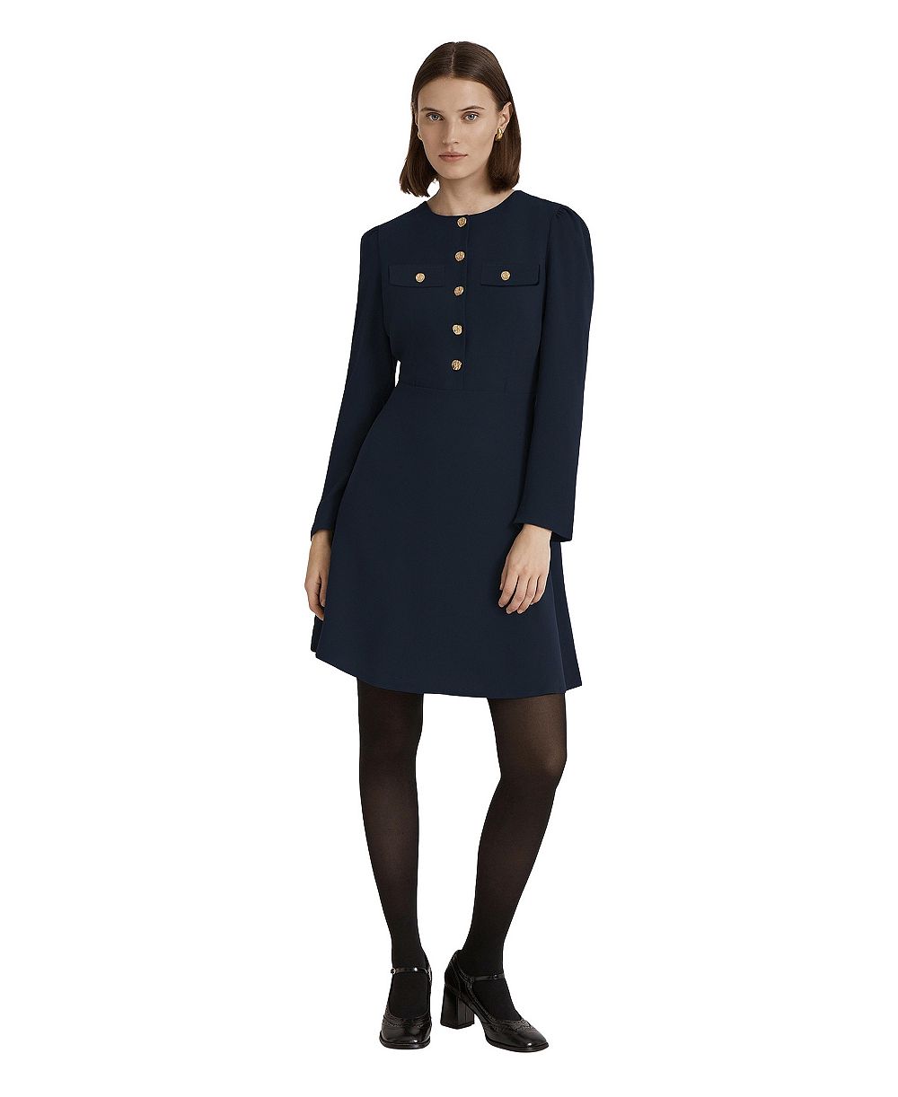 Женское платье Finery London Evie с длинным рукавом из креп-ткани, А-силуэт