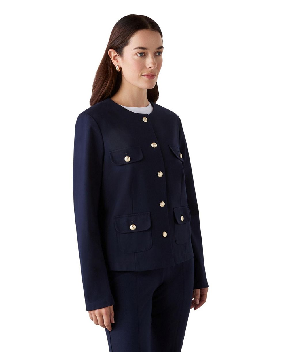 Finery London женская куртка из джерси Imogen Ponte с круглым вырезом