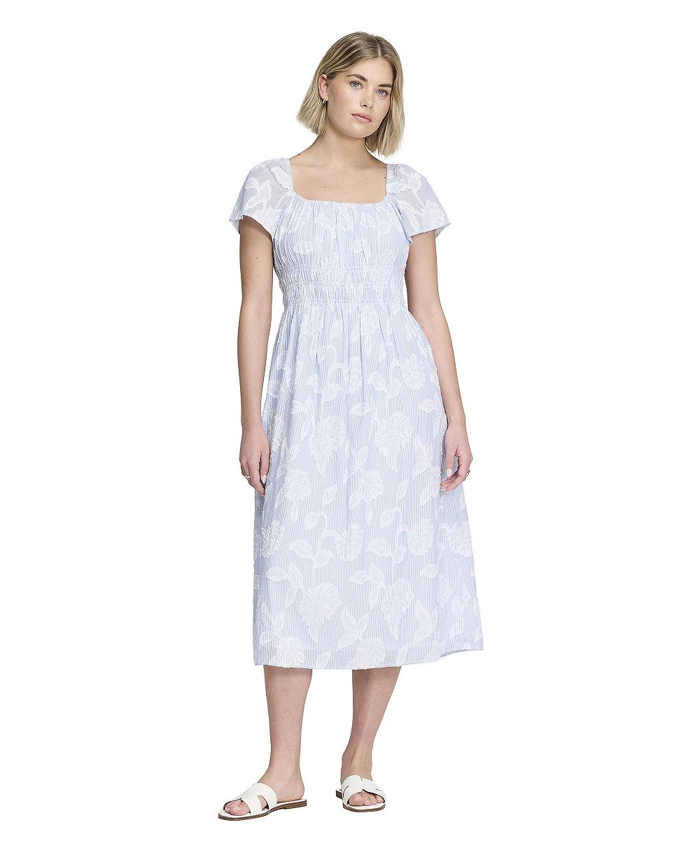 Женское платье Finery London Maia Short-Sleeve Square-Neck с карманами