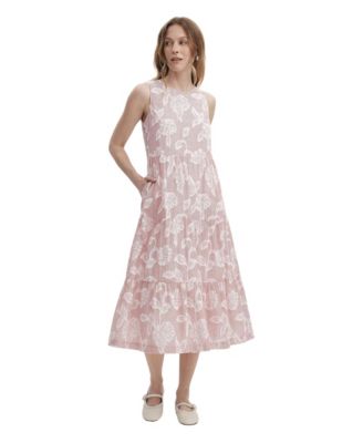 Red floral stripe