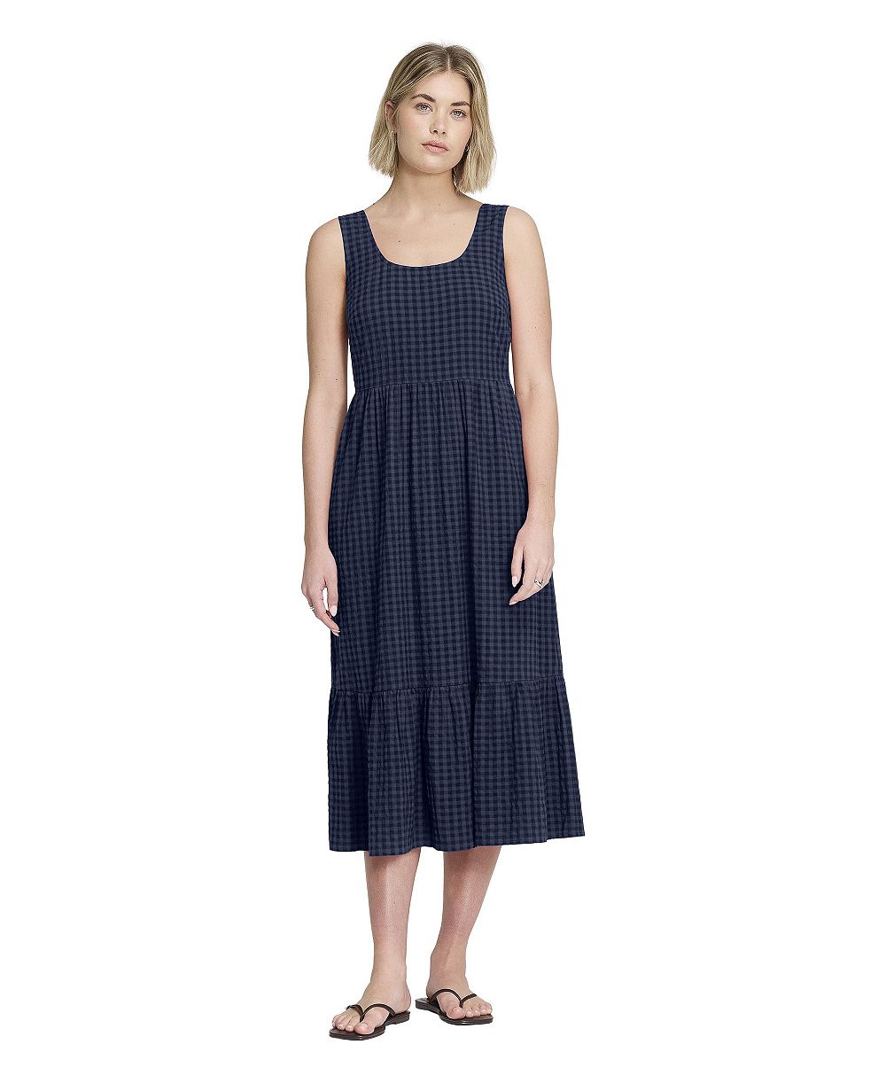 Женское миди-платье Finery London Cara Gingham Tiered