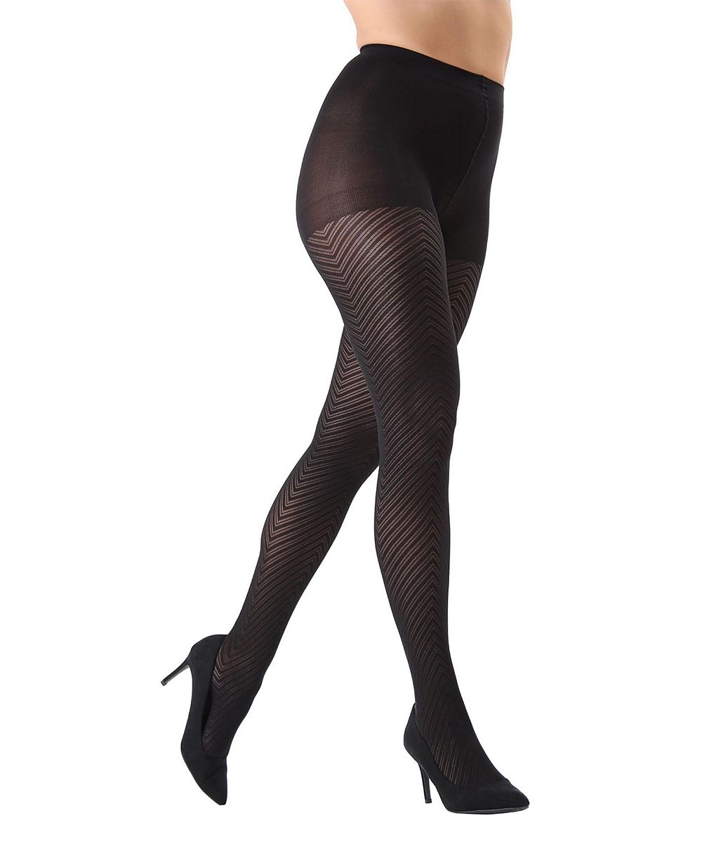 MeMoi Women's Chevron Control-Top Tights