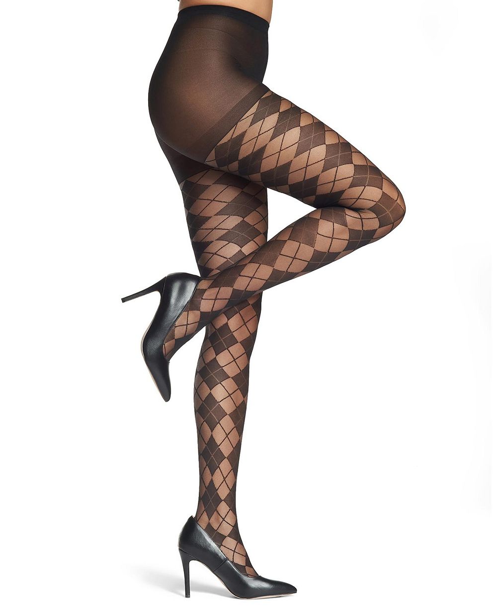 MeMoi Women's Argyle Sheer Tights