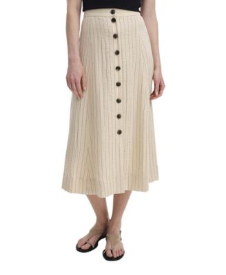 Женская юбка finery london frances stripe midi a-line