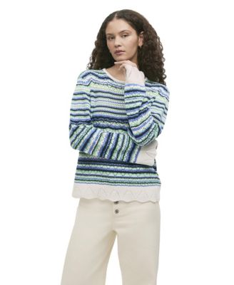 Finery London женский свитер Audrenia в полоску, вязаный крючком