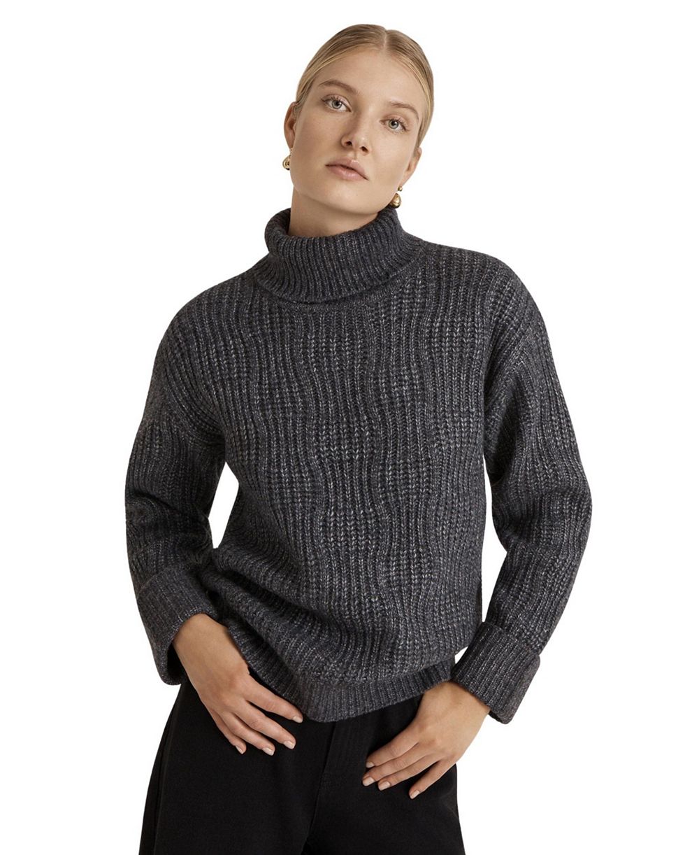 Finery London Women's Albie Ribbed-Knit Roll-Neck Sweater