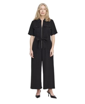 Finery London Women's Marie Wide Leg Cropped Jumpsuit