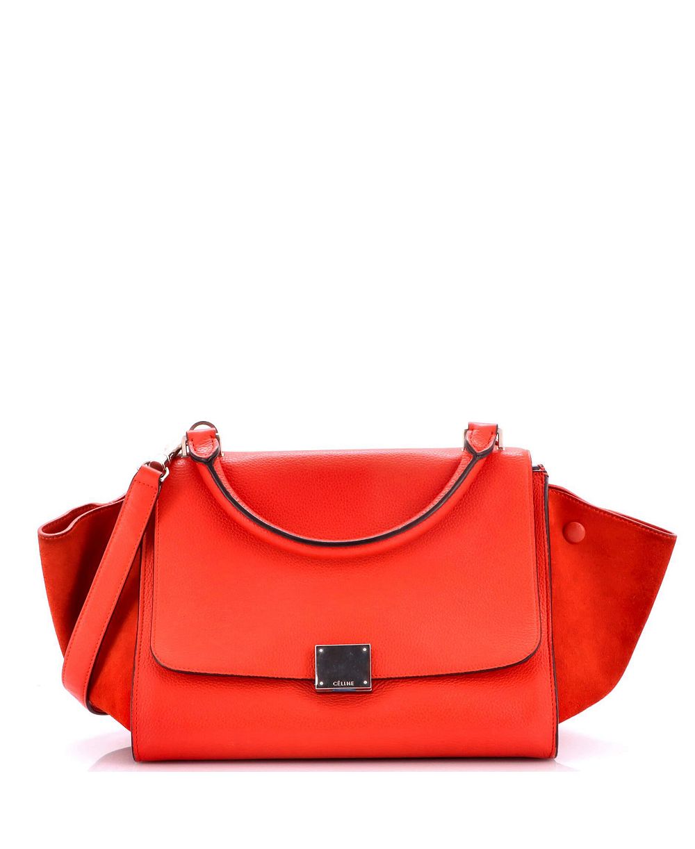 Б/у Celine Small Tricolor Trapeze сумка из кожи