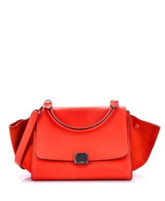 Б/у Celine Small Tricolor Trapeze сумка из кожи