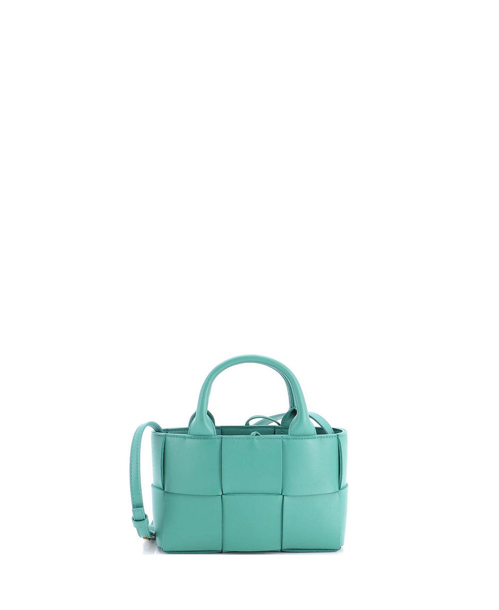 Pre-Owned Bottega Veneta Candy Arco Tote Maxi Intrecciato Leather
