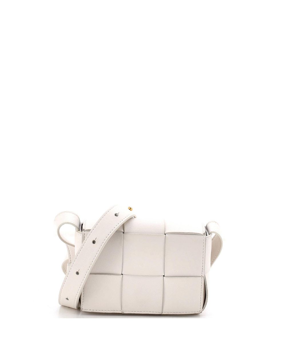 Pre-Owned Bottega Veneta Candy Cassette Кросс-боди сумка Maxi Intrecciato из кожи