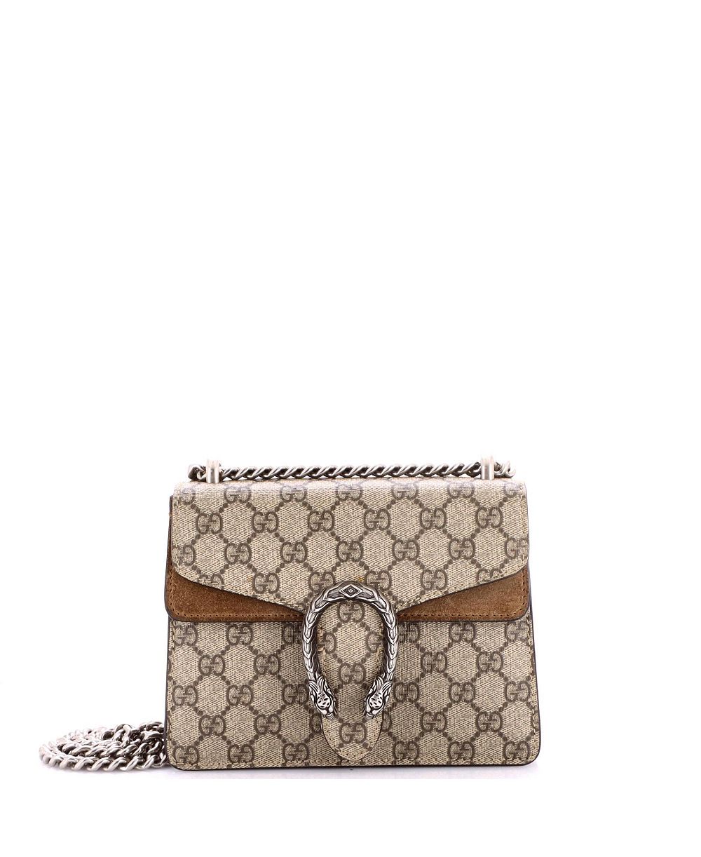 Pre-Owned Gucci мини-сумка Dionysus из ткани GG coated canvas