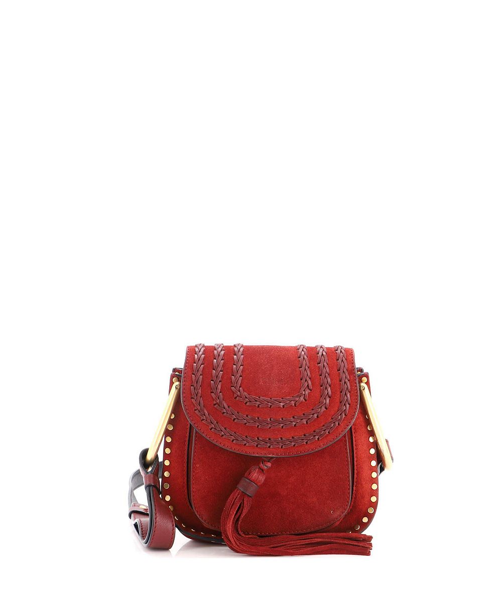 Pre-Owned Chloe мини-сумка Hudson из замши с декоративной строчкой