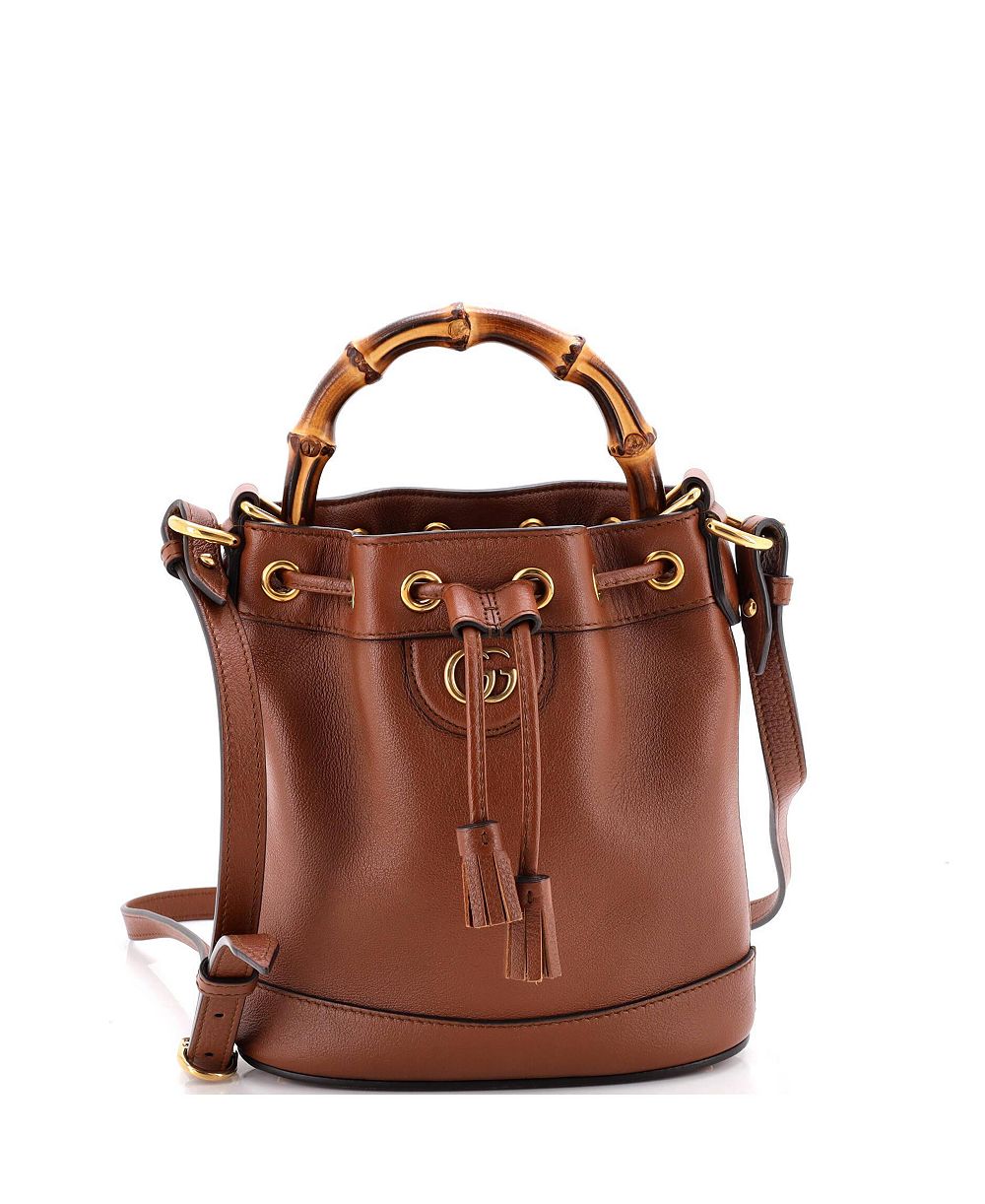 Pre-Owned Gucci мини-сумка-ведро Diana из кожи