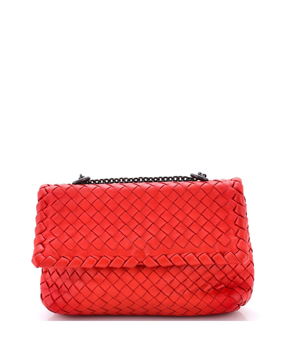 Pre-Owned Bottega Veneta Baby Olimpia Crossbody Bag Intrecciato Nappa