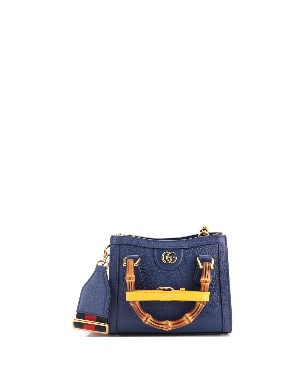 Кожаная сумка-тоут Gucci Mini Diana NM с бамбуковой ручкой (б/у)