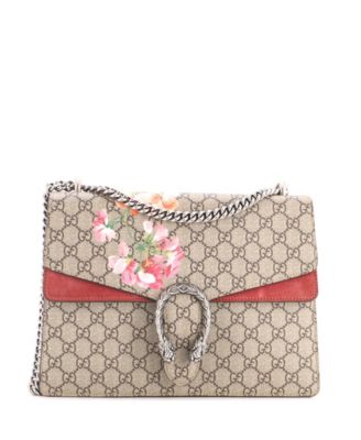 Pre-Owned Gucci Medium Dionysus Bag Blooms Print GG Coated Canvas