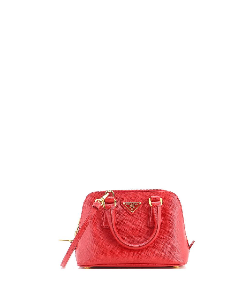 Pre-Owned Prada мини-сумка Mini Promenade из кожи Saffiano